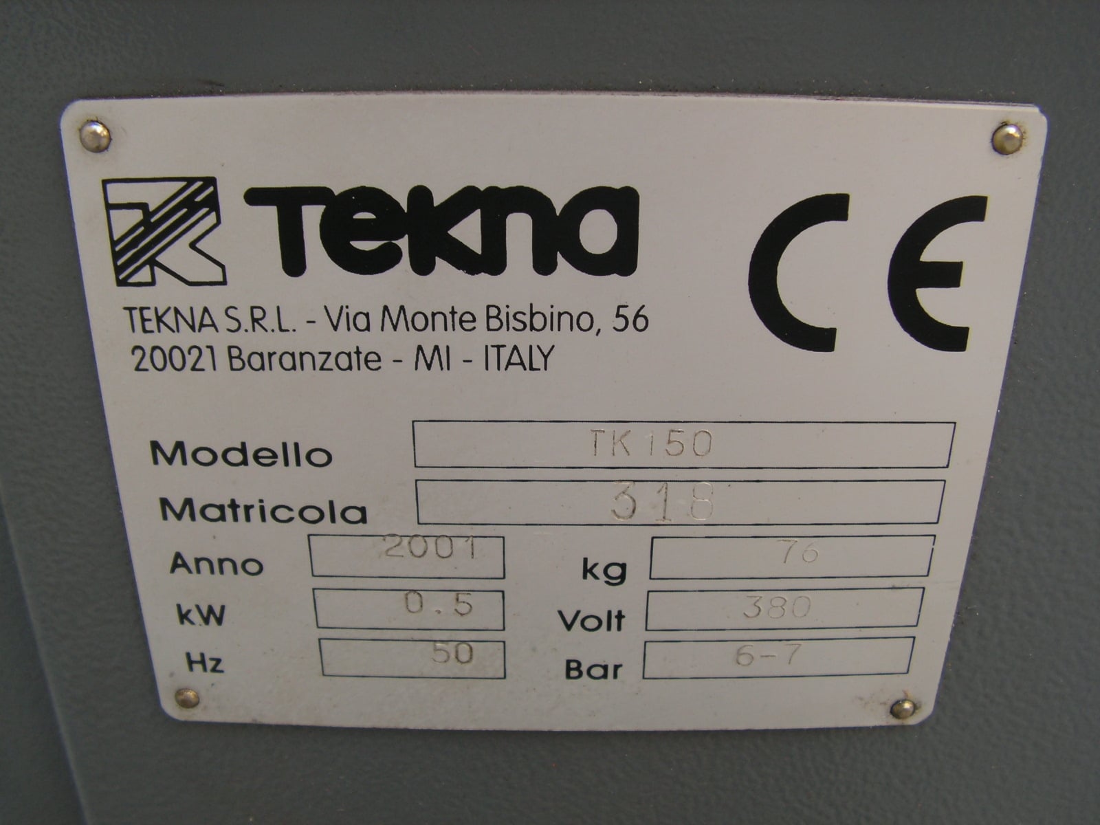 TEKNA TK 150  2001
