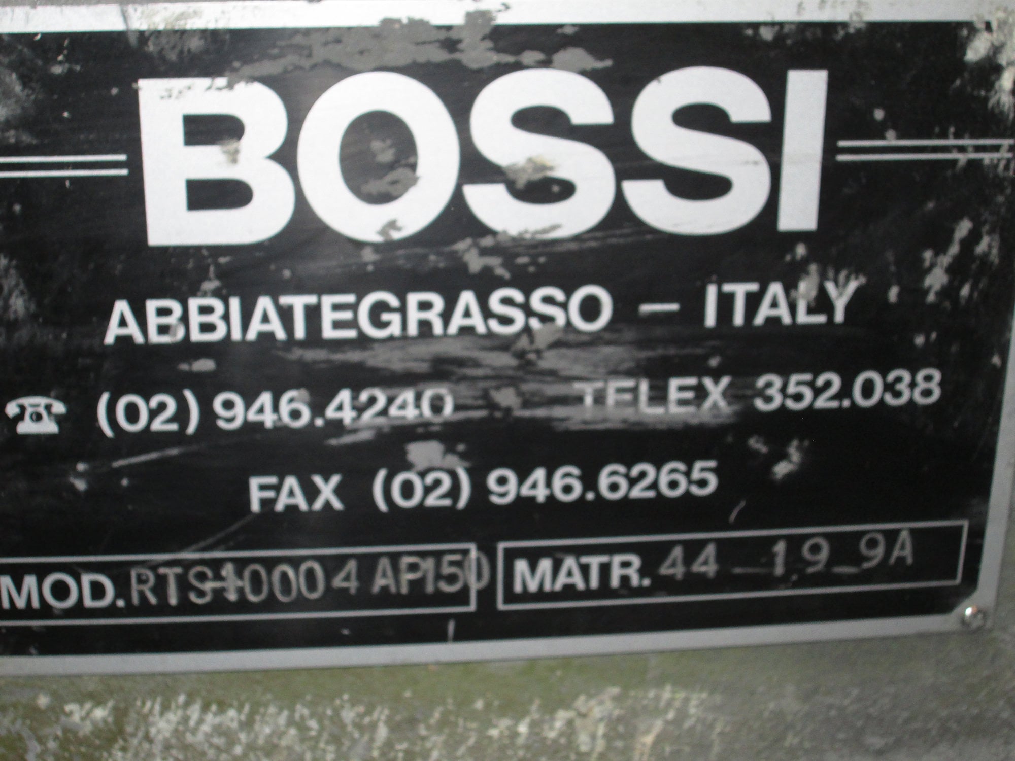 BOSSI Tavola Rotante 