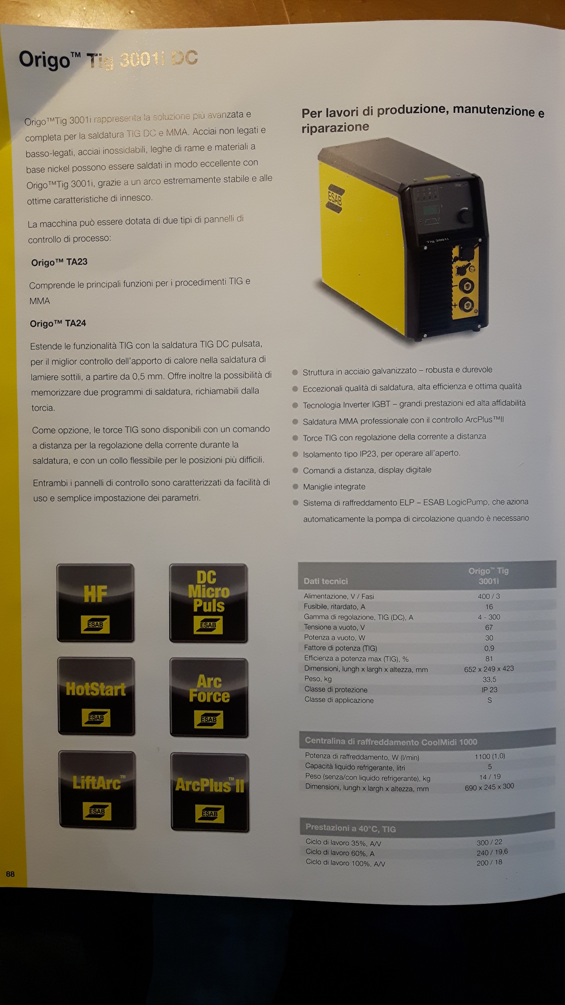 ESAB ORIGOTIG 3001i  2017