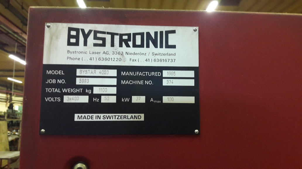 BYSTRONIC bystar 4020  1995