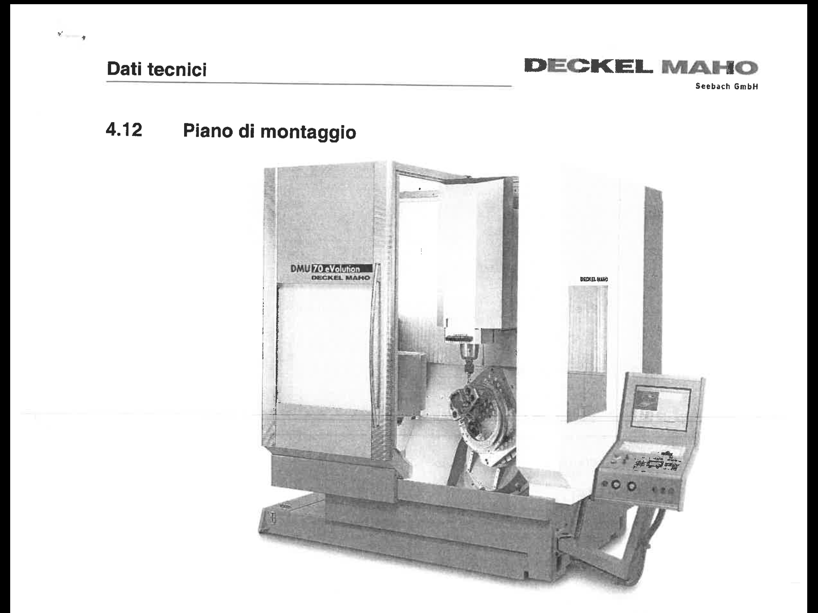 DECKEL MAHO DMU 70 EVO Linear  2007