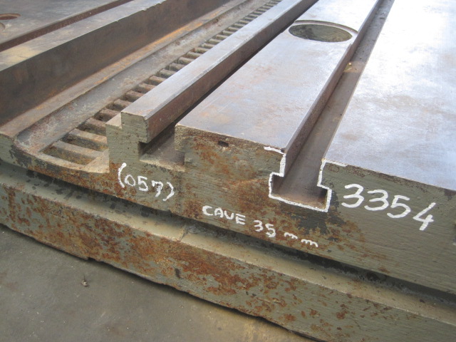 2050X1570 Piano con cave a T 