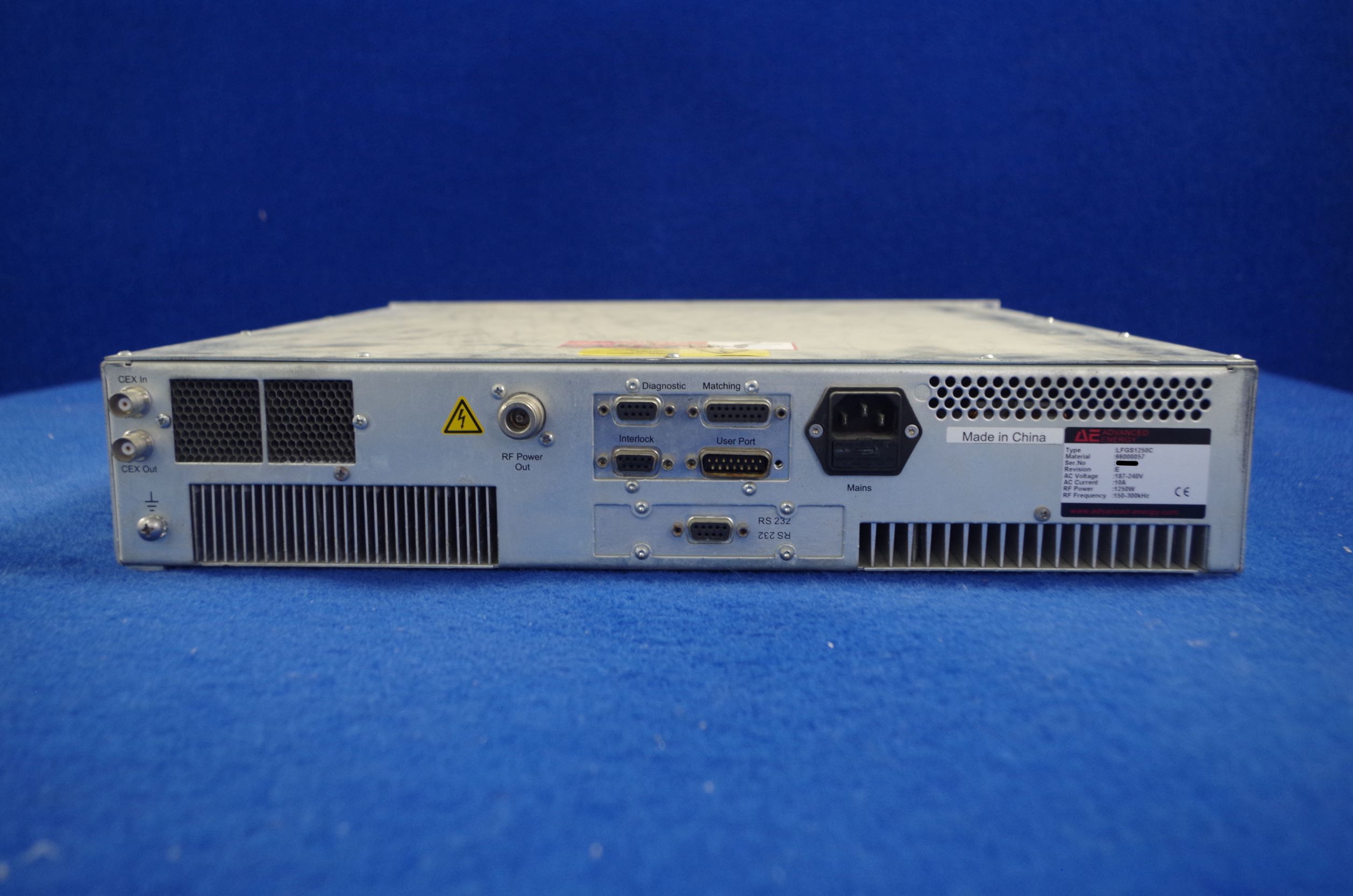 ADVANCED ENERGY AE LFGS1250C RF Generator 1250W 150-300KHz 