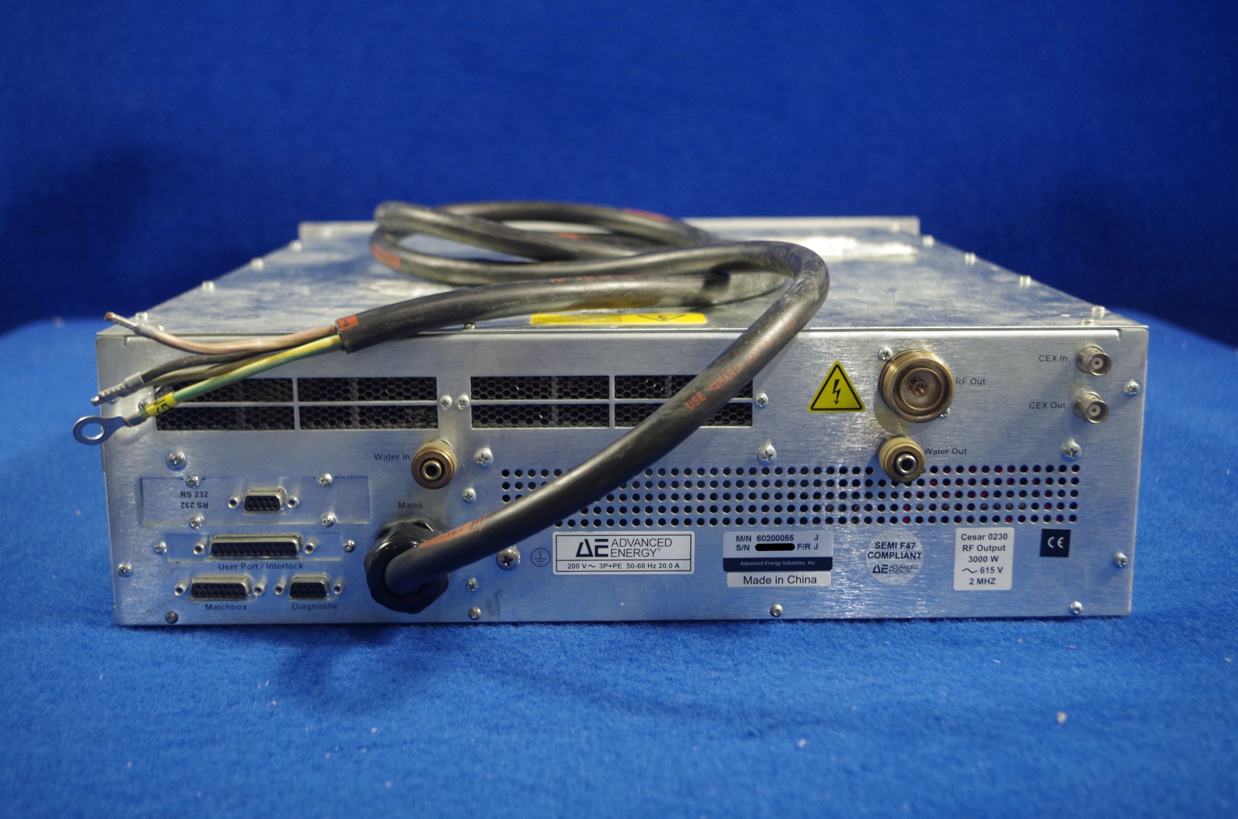 ADVANCED ENERGY AE Cesar 0230 RF Generator 3000W 2MHz 
