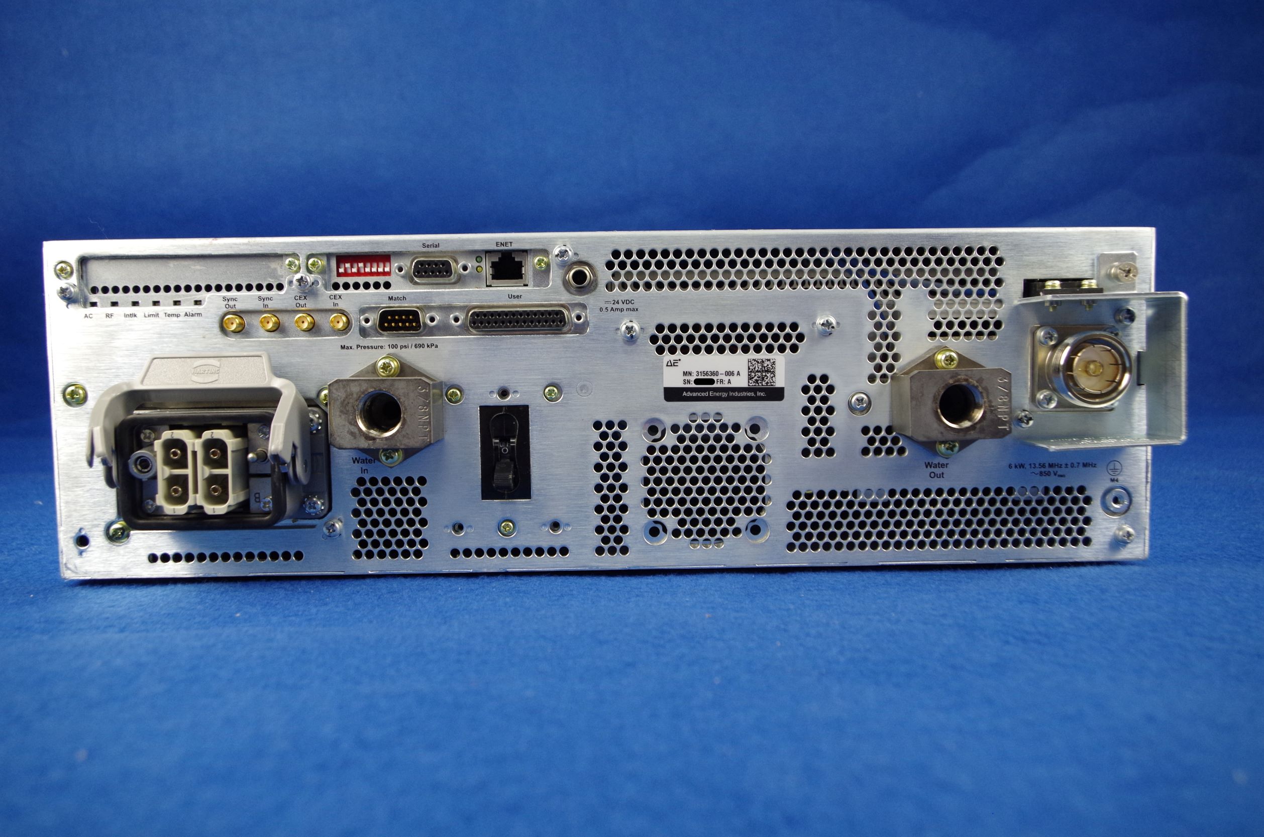 ADVANCED ENERGY AE Paramount 6013 RF Generator 6000W 13.56MHz 