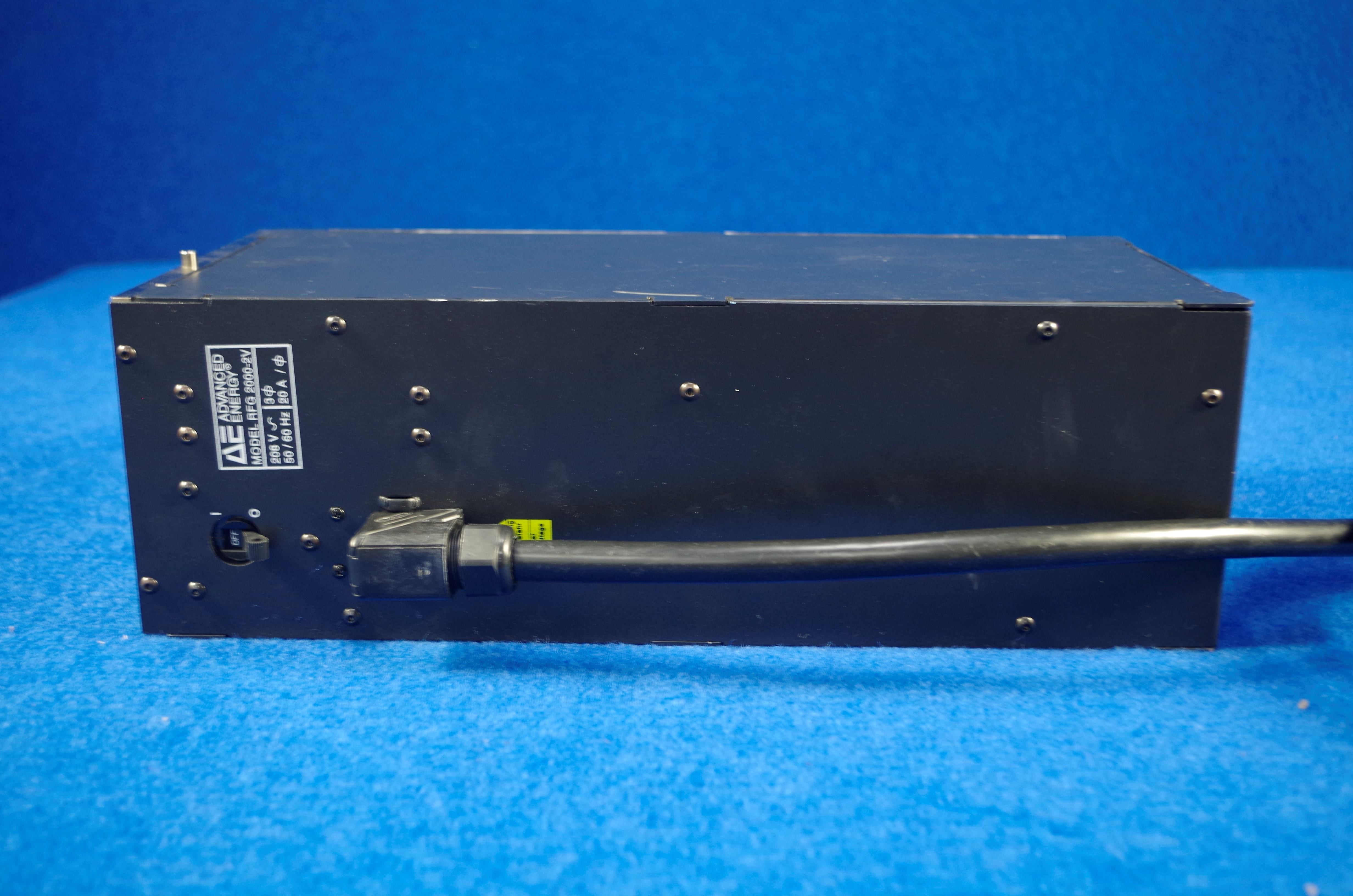 ADVANCED ENERGY AE RFG 2000-2V RF Generator #3155053-007  2015