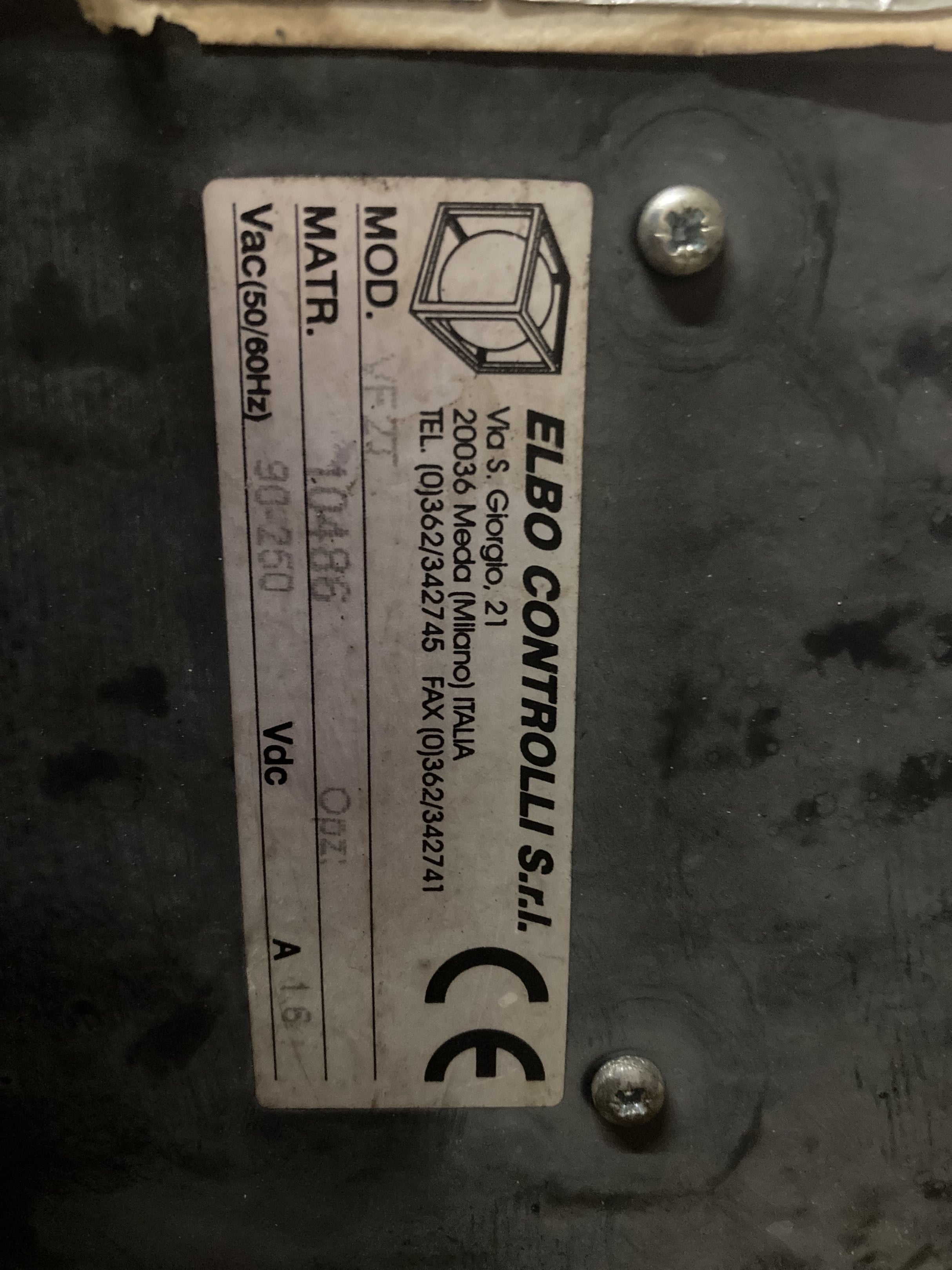 ELBO CONTROLLI VF2/T  2010