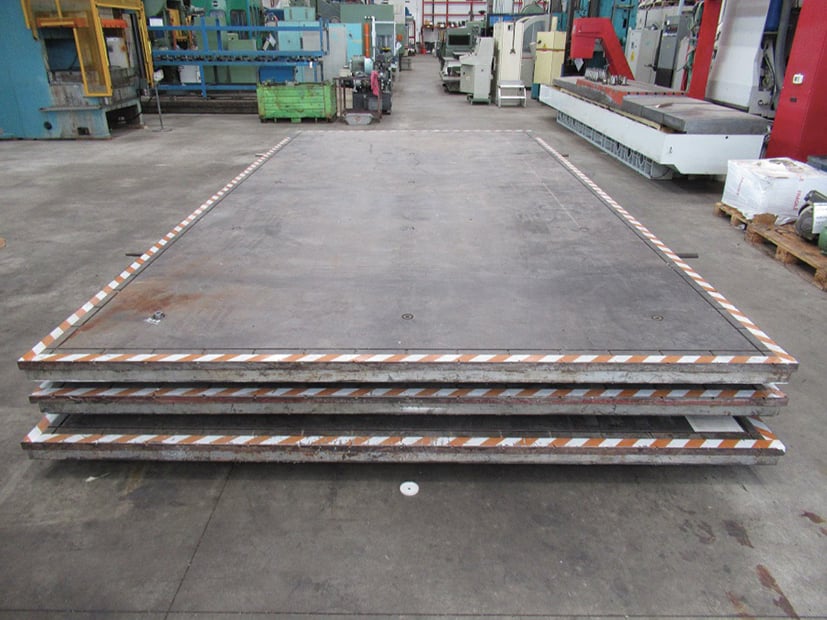 N°3 PIANI DI RISCONTRO 6000 X 3000 X 100 MM  