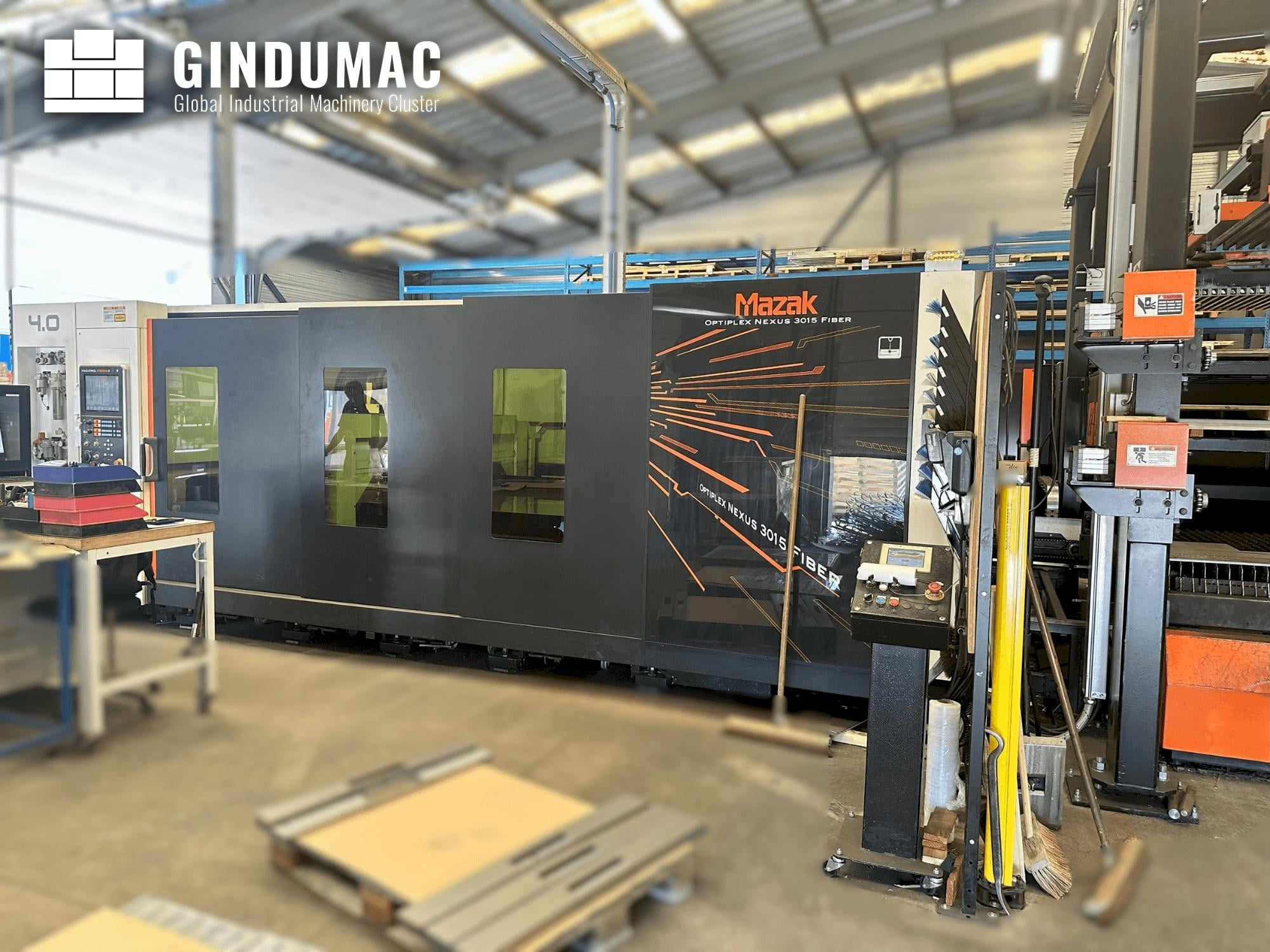 MAZAK Optiplex Nexus 3015 4,0kW Fiber + Fasani CSS3015  2018