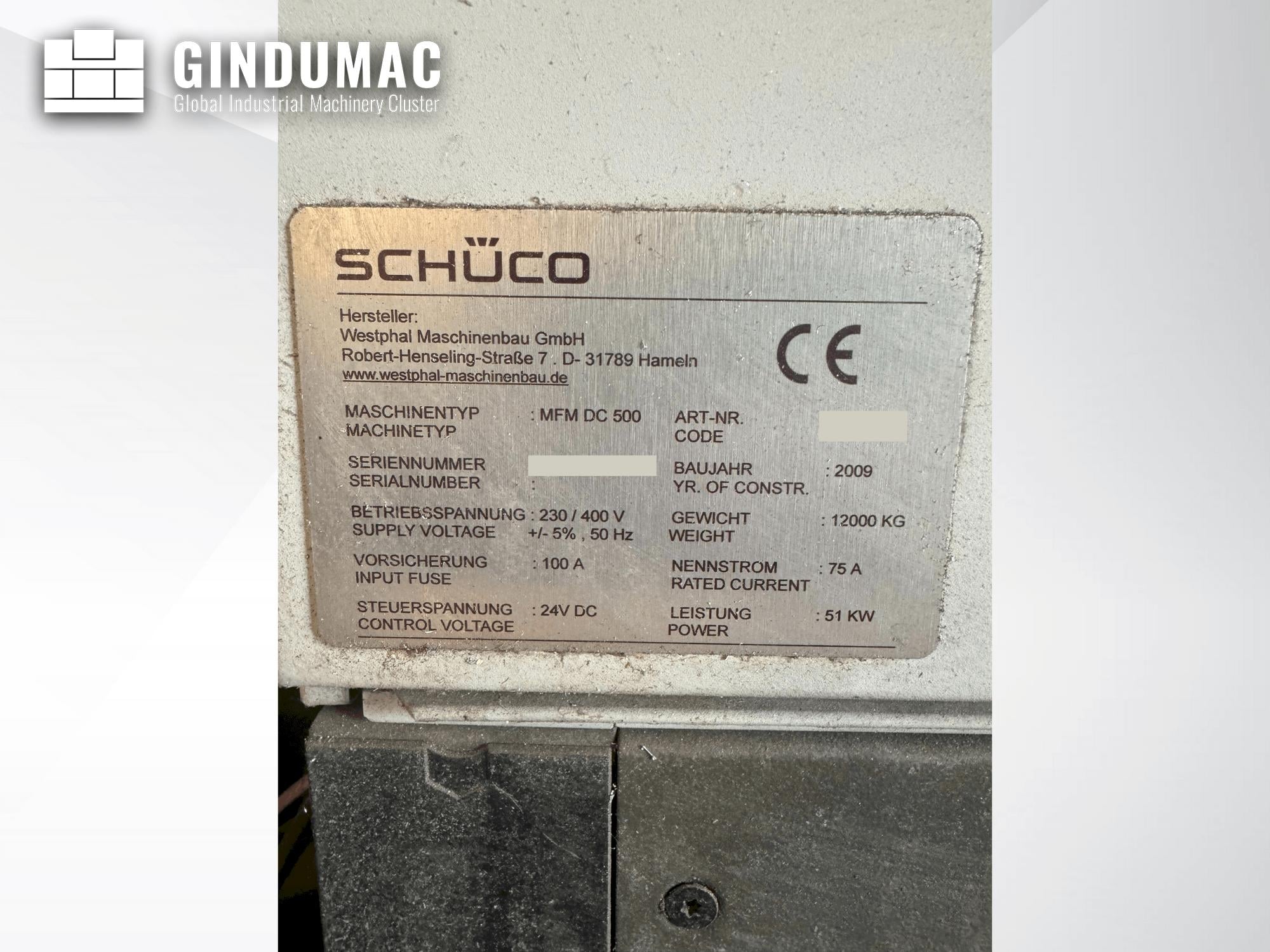 SCHUCO MFM DC 500  2009