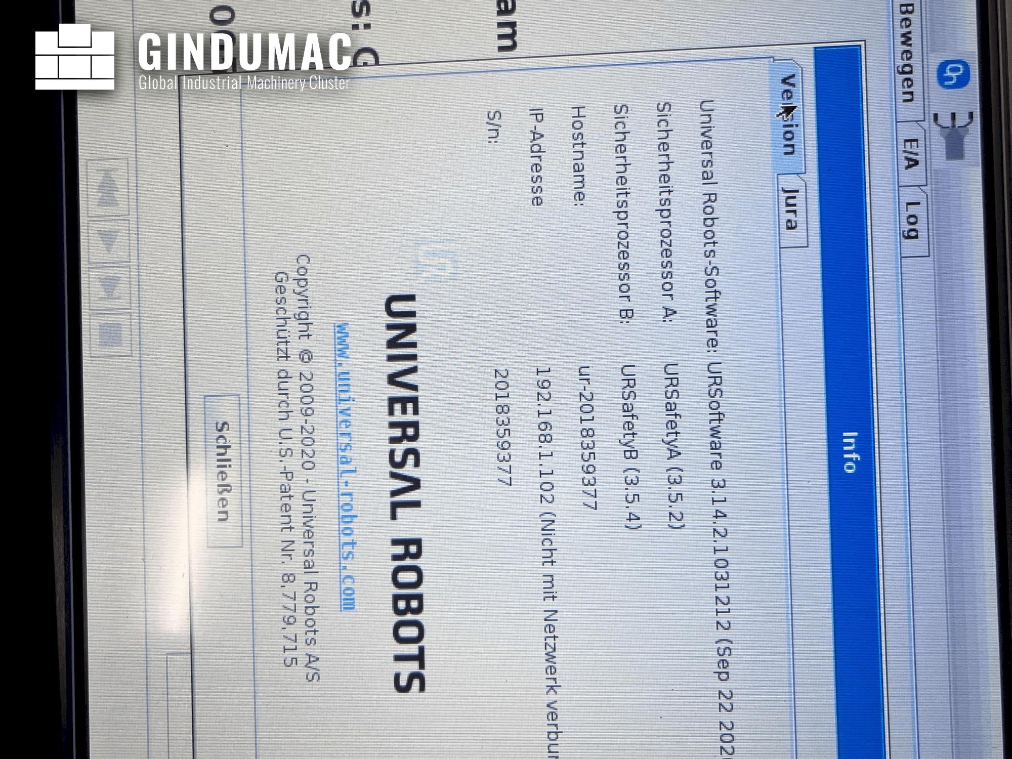 UNIVERSAL ROBOTS UR5 CB3.1  2018