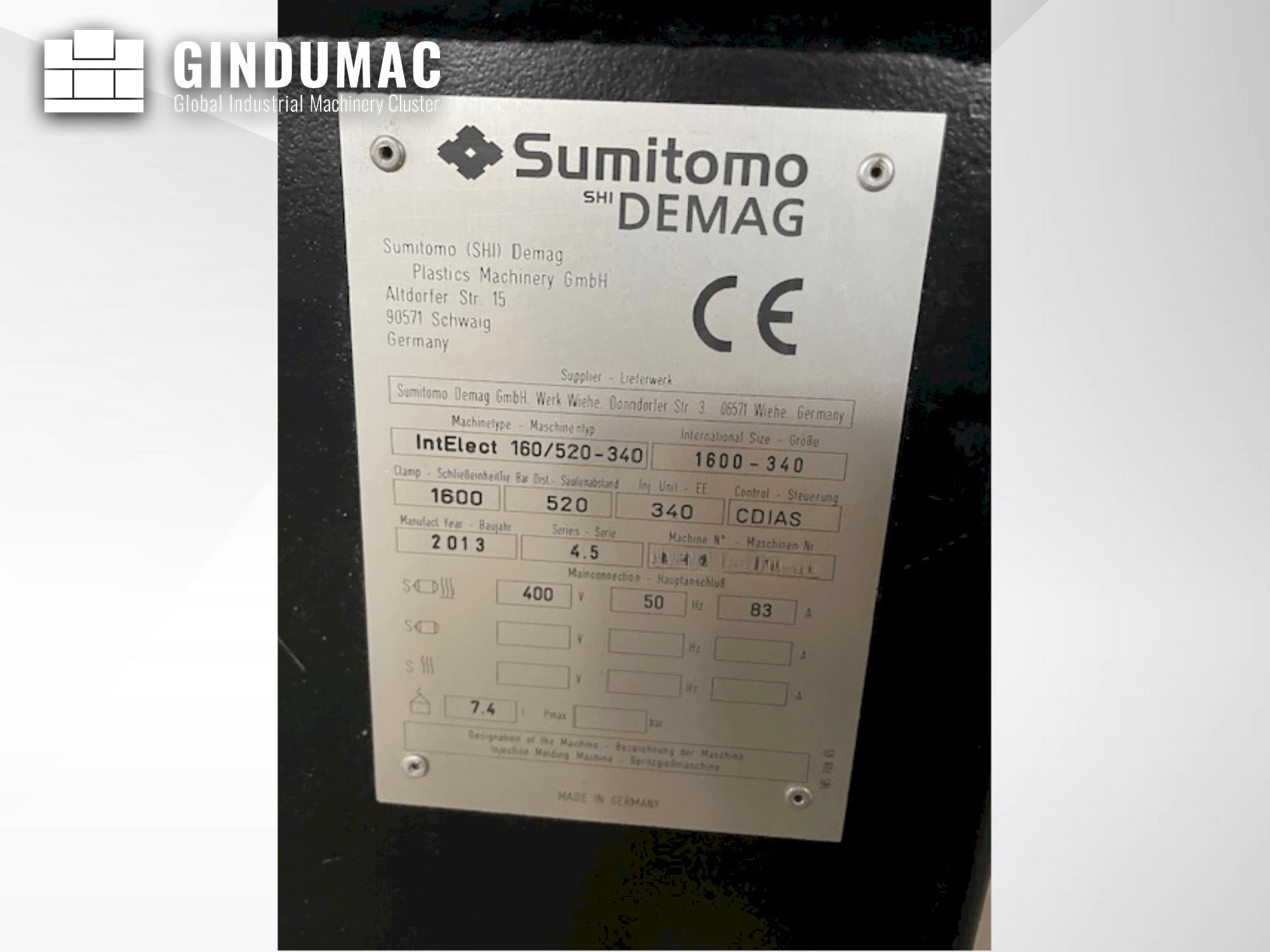 SUMITOMO SHI DEMAG IntElect 160/520-340 smart  2013