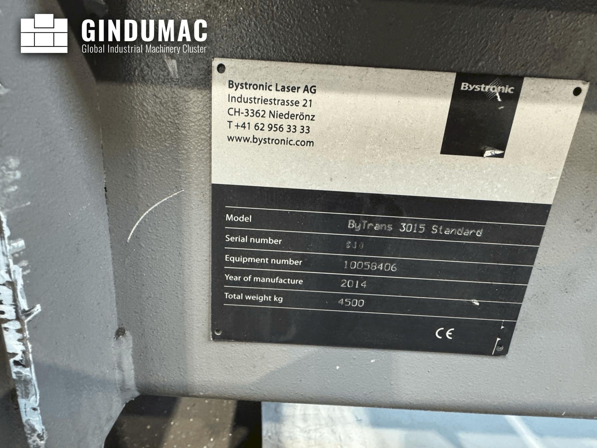 BYSTRONIC ByTrans 3015 Standard  2014