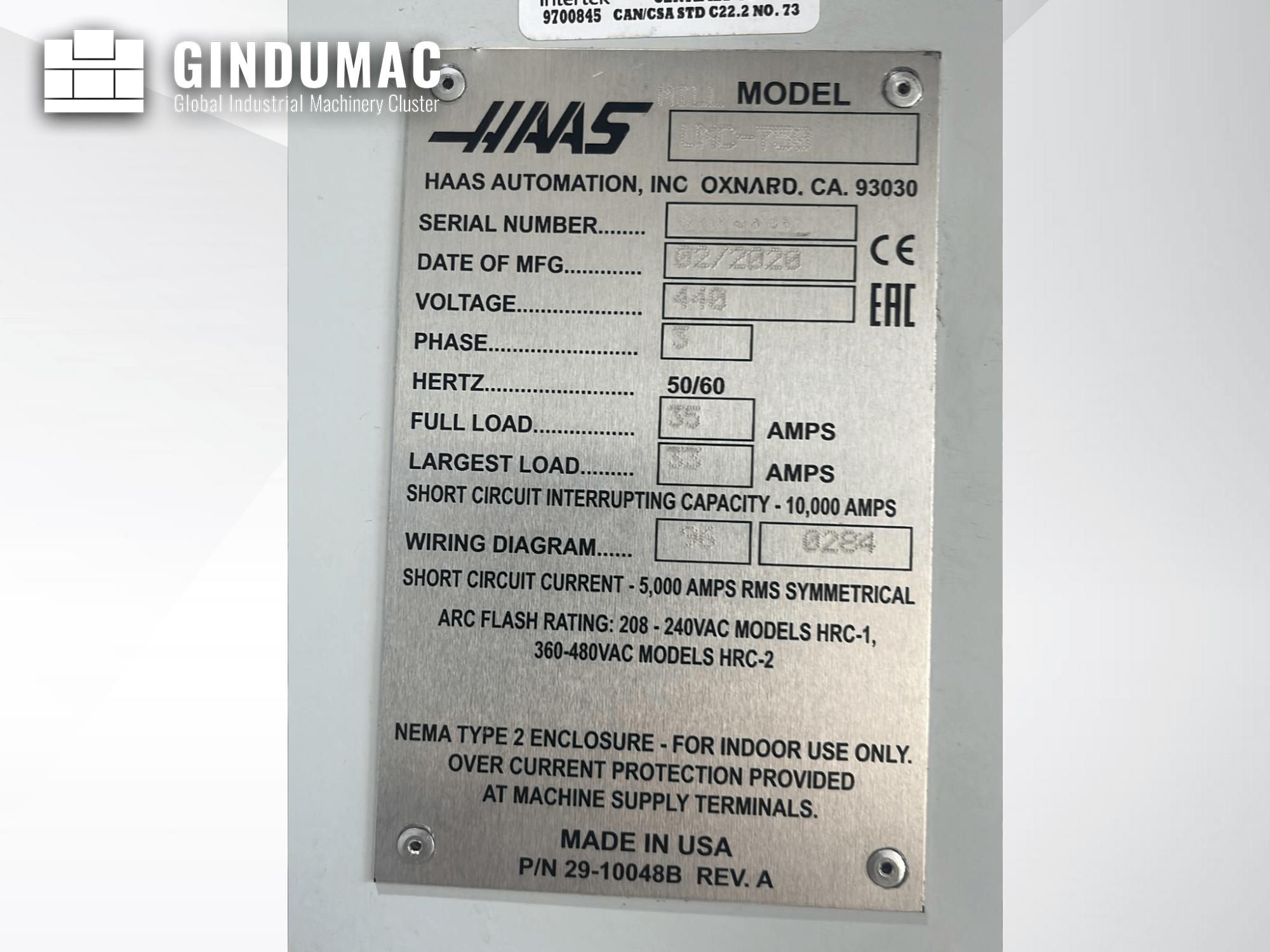 HAAS UMC-750  2020