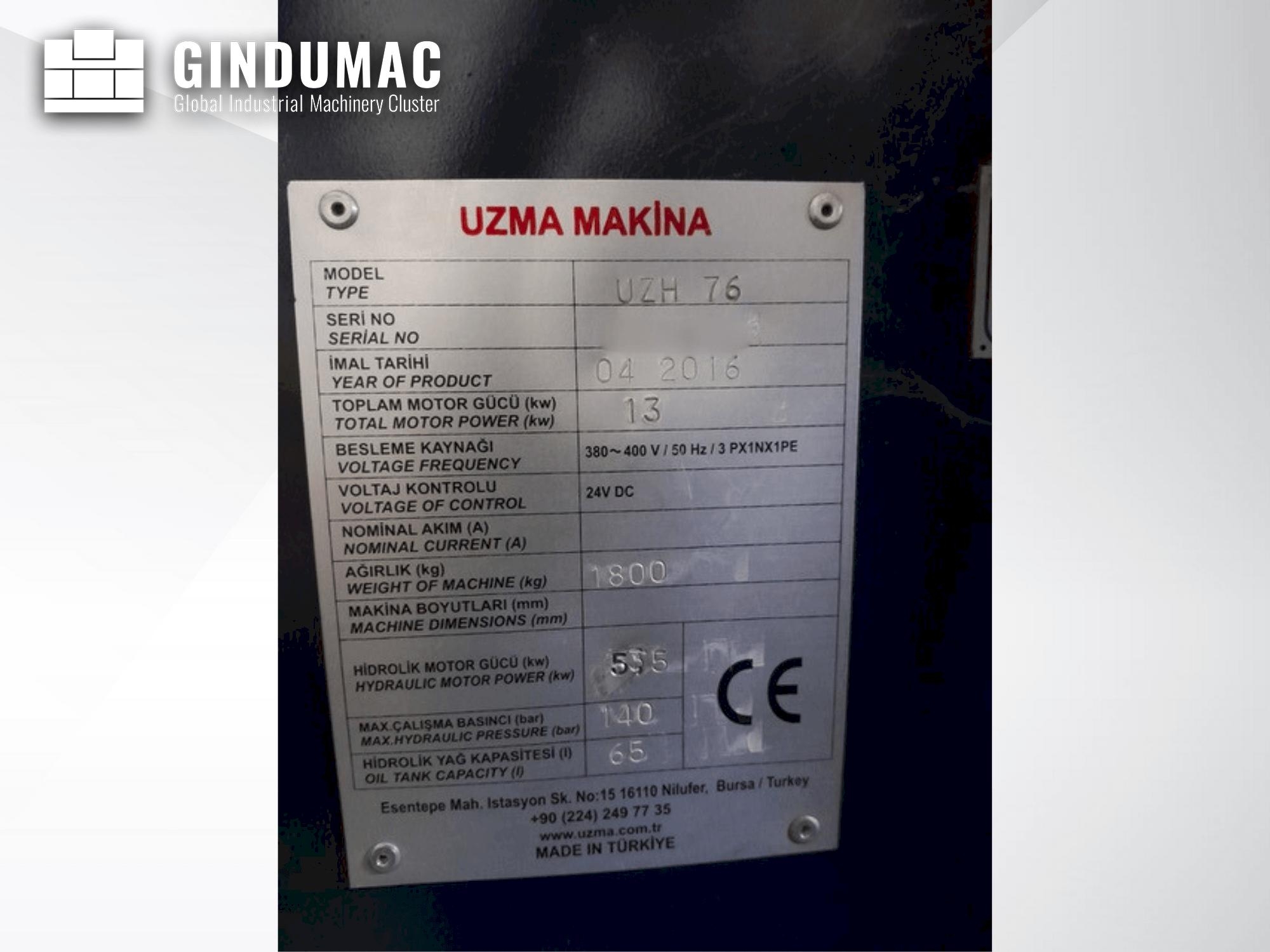UZMA MAKINA UZH76  2016