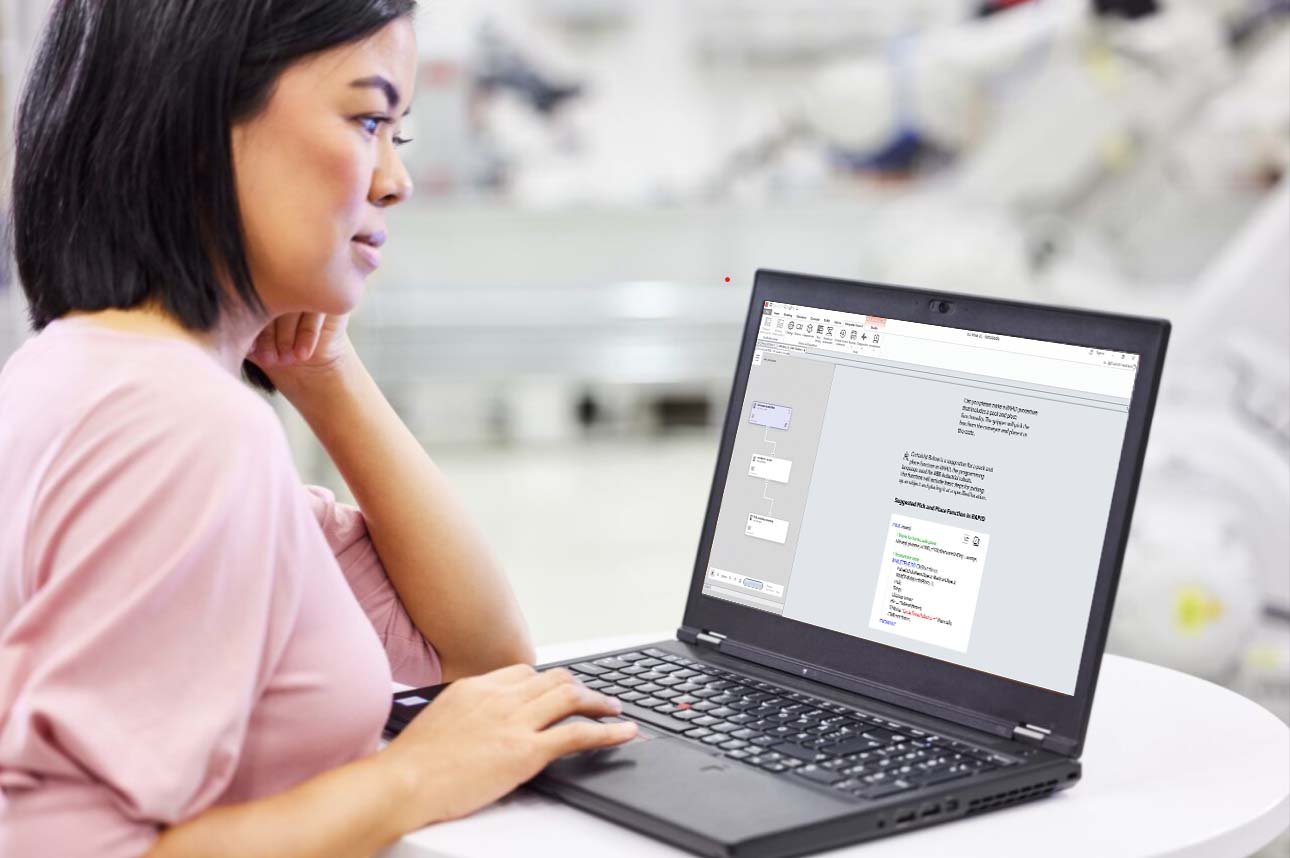 ABB Robotics adds a generative AI assistant to RobotStudio®