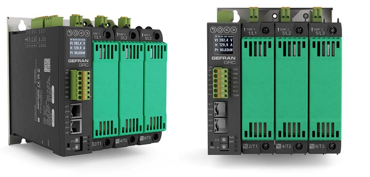 Maximum power, minimum footprint: Gefran presents GRC, the new intelligent power controllers for industrial electric heating.