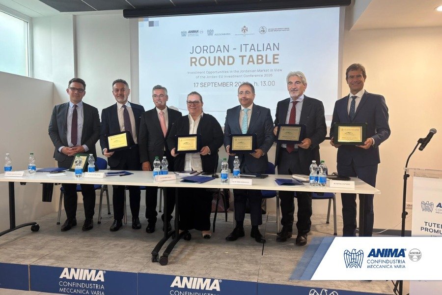 Anima Confindustria met with ministers from Jordan in Milan
